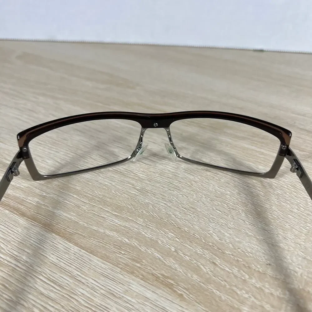 RARE! Gucci GG1723/S 6Y8 Sunglasses FRAMES ONLY Silver Metal Brown 58-14-125